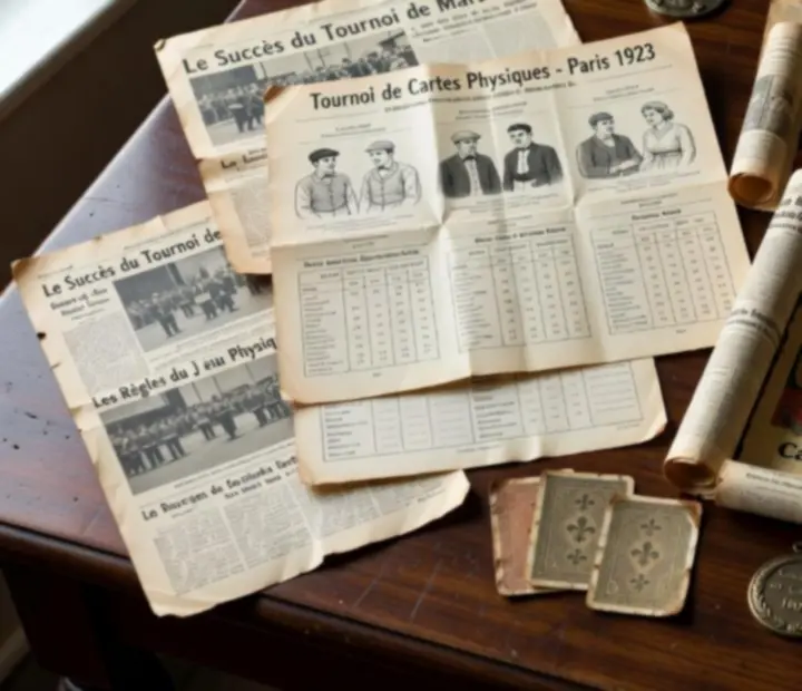 Documents de presse archivés, programmes et affiches de tournois